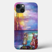 PENDRAGON Medieval Knachten, Lake Sunset, Fantasy Case-Mate iPhone Case (Achterkant)