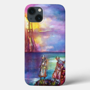 PENDRAGON Medieval Knachten, Lake Sunset, Fantasy iPhone 13 Hoesje