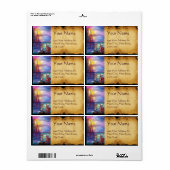 PENDRAGON Medieval Knachten, Lake Sunset, Fantasy Etiket (Full Sheet)