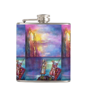 PENDRAGON Medieval Knachten, Lake Sunset, Fantasy Heupfles