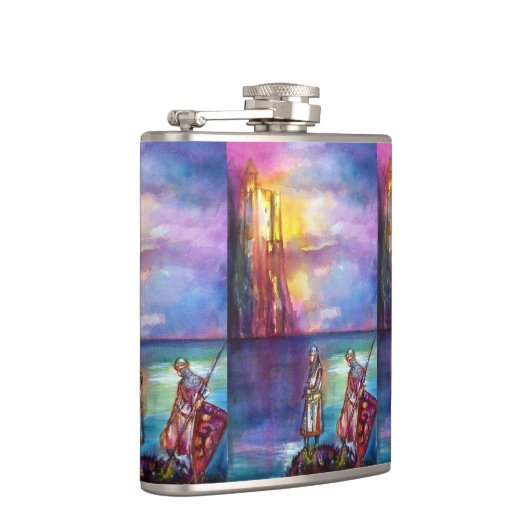 PENDRAGON Medieval Knachten, Lake Sunset, Fantasy Heupfles (Rechts)