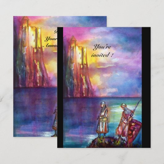 PENDRAGON Medieval Knachten, Lake Sunset, Fantasy Kaart (Voorkant / Achterkant)