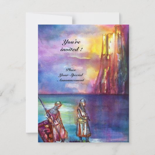 PENDRAGON Medieval Knachten, Lake Sunset, Fantasy Kaart (Achterkant)