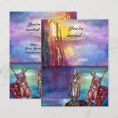 PENDRAGON Medieval Knachten, Lake Sunset, Fantasy Kaart (Voorkant / Achterkant)