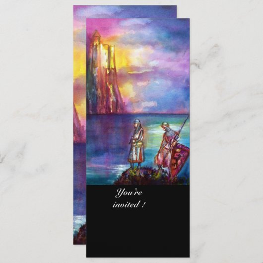 PENDRAGON Medieval Knachten, Lake Sunset, Fantasy Kaart (Voorkant / Achterkant)