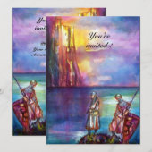 PENDRAGON Medieval Knachten, Lake Sunset, Fantasy Kaart (Voorkant / Achterkant)