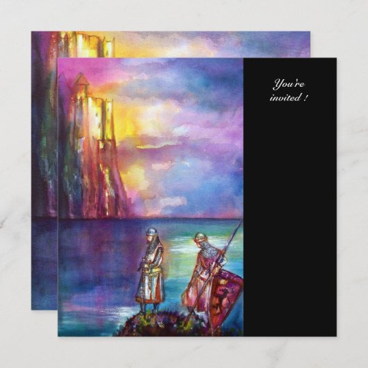 PENDRAGON Medieval Knachten, Lake Sunset, Fantasy Kaart (Voorkant / Achterkant)