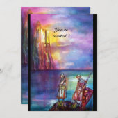 PENDRAGON Medieval Knachten, Lake Sunset, Fantasy Kaart (Voorkant / Achterkant)