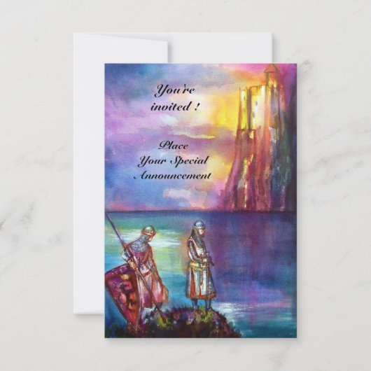 PENDRAGON Medieval Knachten, Lake Sunset, Fantasy Kaart (Achterkant)