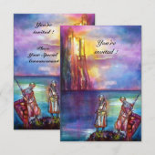 PENDRAGON Medieval Knachten, Lake Sunset, Fantasy Kaart (Voorkant / Achterkant)