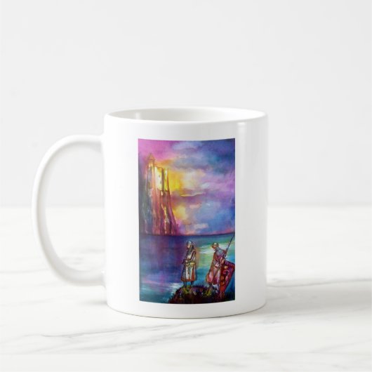 PENDRAGON Medieval Knachten, Lake Sunset, Fantasy Koffiemok (Links)