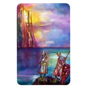 PENDRAGON Medieval Knachten, Lake Sunset, Fantasy Magneet