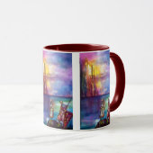 PENDRAGON Medieval Knachten, Lake Sunset, Fantasy Mok (Voorkant rechts)