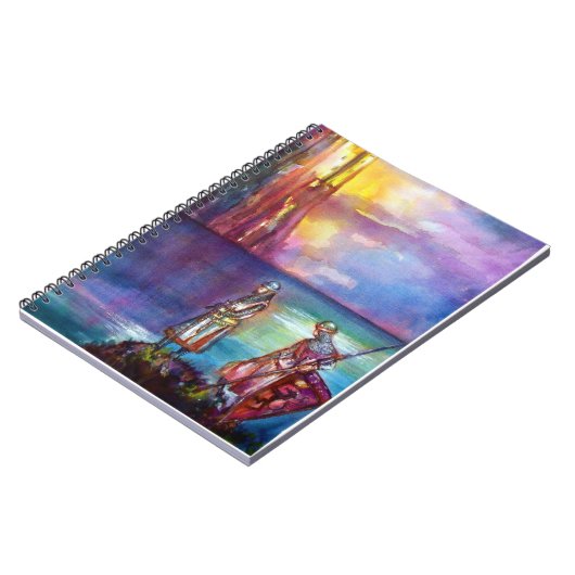 PENDRAGON Medieval Knachten, Lake Sunset, Fantasy Notitieboek (Linkerzijde)