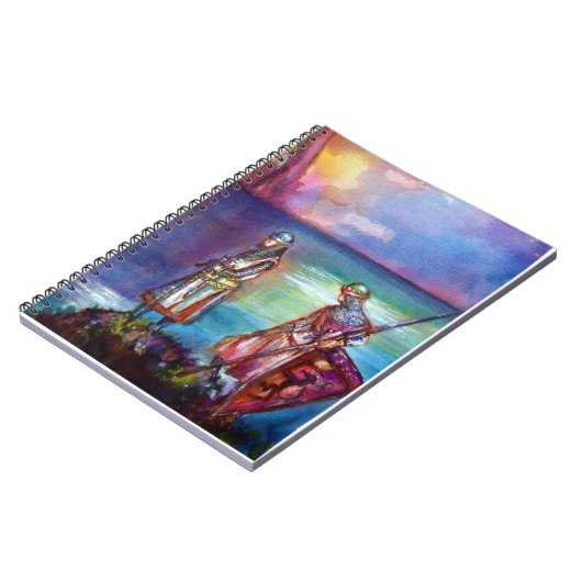 PENDRAGON Medieval Knachten, Lake Sunset, Fantasy Notitieboek (Linkerzijde)