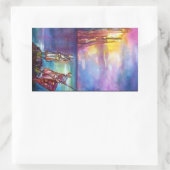 PENDRAGON Medieval Knachten, Lake Sunset, Fantasy Rechthoekige Sticker (Tas)