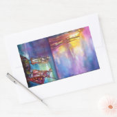 PENDRAGON Medieval Knachten, Lake Sunset, Fantasy Rechthoekige Sticker (Envelop)