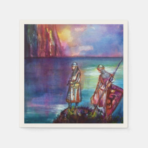 PENDRAGON Medieval Knachten, Lake Sunset, Fantasy Servetten
