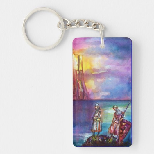 PENDRAGON Medieval Knachten, Lake Sunset, Fantasy Sleutelhanger (Voorkant)
