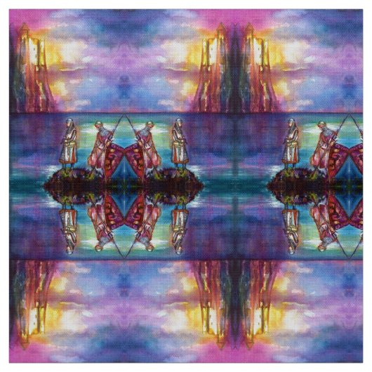 PENDRAGON Medieval Knachten, Lake Sunset, Fantasy Stof (Swatch)