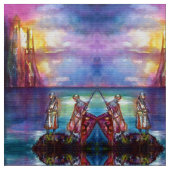 PENDRAGON Medieval Knachten, Lake Sunset, Fantasy Stof (Close Up)
