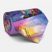 PENDRAGON Medieval Knachten, Lake Sunset, Fantasy Stropdas (Opgerold)