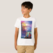PENDRAGON Medieval Knachten, Lake Sunset, Fantasy T-shirt (Voorkant volledig)
