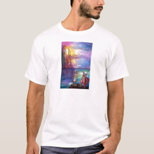 PENDRAGON Medieval Knachten, Lake Sunset, Fantasy T-shirt