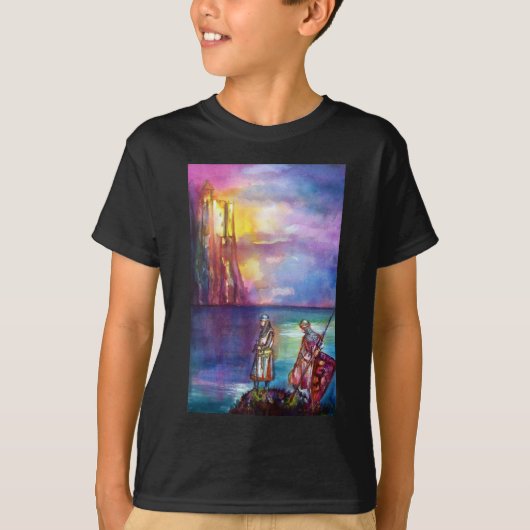 PENDRAGON Medieval Knachten, Lake Sunset, Fantasy T-shirt (Voorkant)