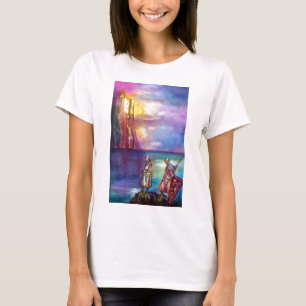 PENDRAGON Medieval Knachten, Lake Sunset, Fantasy T-shirt