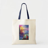 PENDRAGON Medieval Knachten, Lake Sunset, Fantasy Tote Bag (Voorkant)