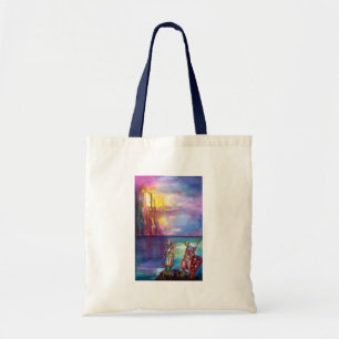 PENDRAGON Medieval Knachten, Lake Sunset, Fantasy Tote Bag