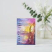 PENDRAGON Medieval Knachten, Lake Sunset, Fantasy Visitekaartje (Staand voorkant)