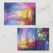 PENDRAGON Medieval Knachten, Lake Sunset, Fantasy Visitekaartje (Voorkant / Achterkant)