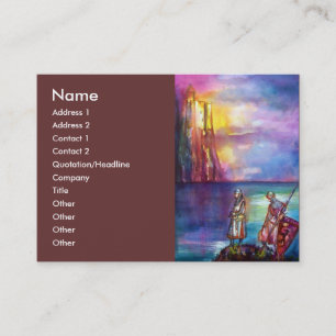 PENDRAGON Medieval Knachten, Lake Sunset, Fantasy Visitekaartje