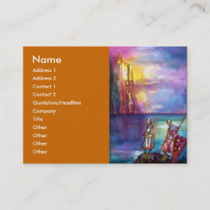 PENDRAGON Medieval Knachten, Lake Sunset, Fantasy Visitekaartje