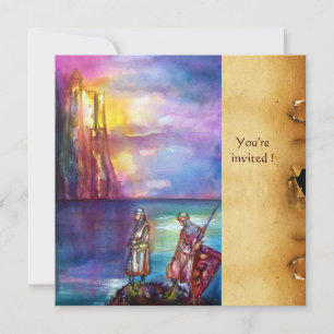 PENDRAGON Medieval Knachten, Lake Sunset, Parchmen Kaart