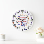 Pendule Humoristique des week end salsa Grote Klok (Huis)