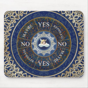 Pendulum board Chart Divation Game Angel Blue Muismat