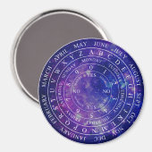 Pendulum Board Chart Divation Game Paarse Space Magneet (Voorkant / Achterkant)