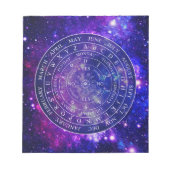 Pendulum Board Chart Divation Game Paarse Space Notitieblok (Voorkant)