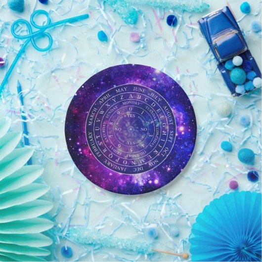 Pendulum Board Chart Divation Game Paarse Space Papieren Bordje (Feest)