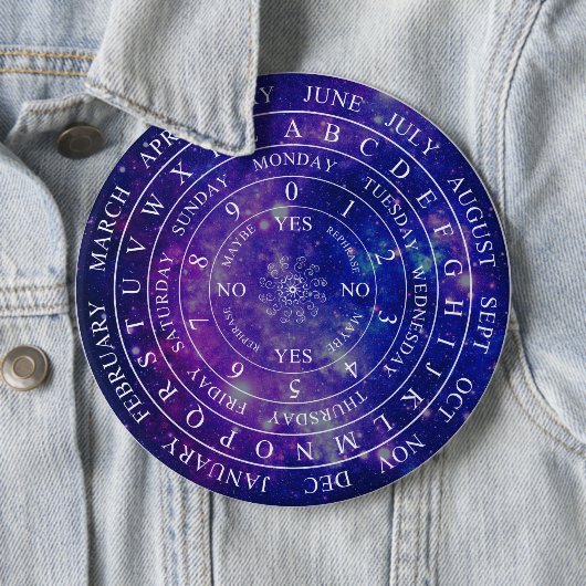 Pendulum Board Chart Divation Game Paarse Space Ronde Button 6,0 Cm (In situ)