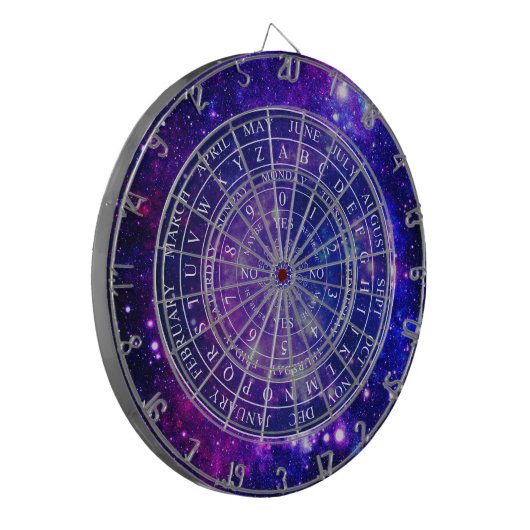 Pendulum Board stelt een Paarse spellingkaart in Dartbord (Voorkant Links)