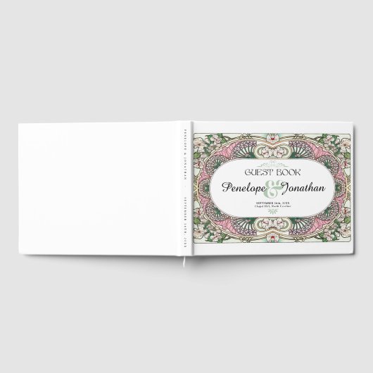 PENELOPE 01 A - Bruiloft Gastenboek - Art Nouveau (Volledig)