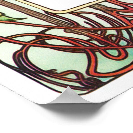 PENELOPE 01 A - Bruiloft Zitkaarten - Groot Poster (Hoek)