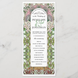 PENELOPE 01 A - Huwelijksprogramma - Art Nouveau Programmakaart
