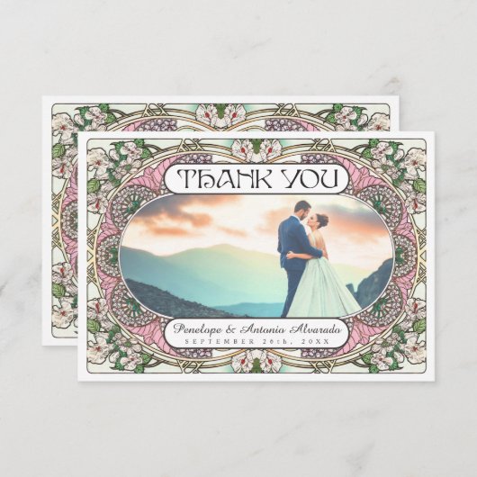 PENELOPE 01 A - Trouw Dank Kaarten (Voorkant / Achterkant)