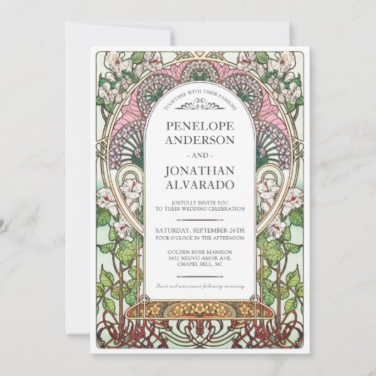 PENELOPE 01 A - Uitnodiging voor bruiloft (Voorkant)