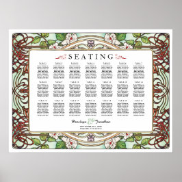 PENELOPE 01 A - Zitkaarten voor bruiloften - Mediu Poster